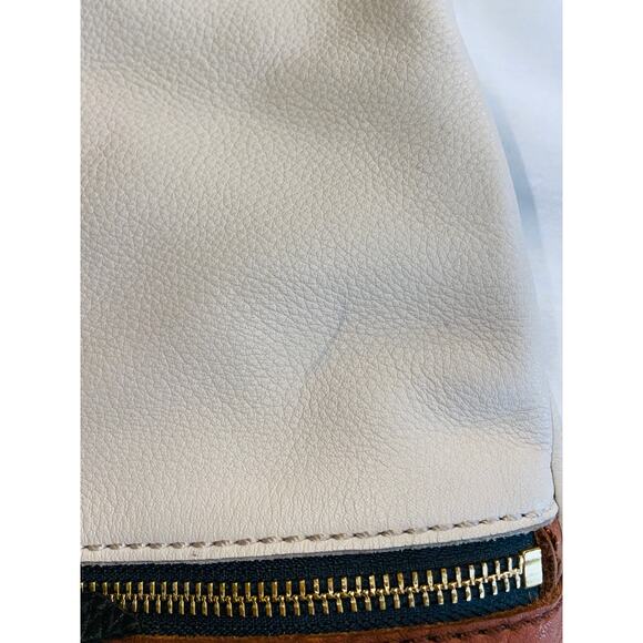 Fossil Erin Colorblock Foldover Tote - Crossbody Strap - Several Pockets - Picture 11 of 11